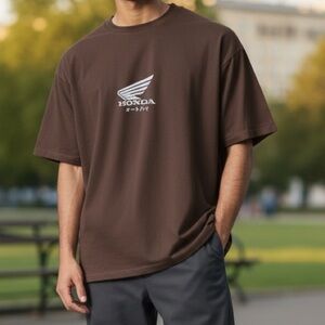 Tilly's Brown Graphic Short Sleeve Tee